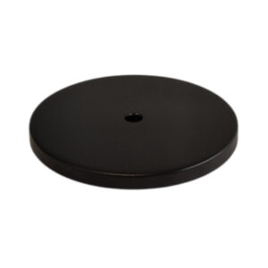 Tapa plana Ø116x9mm negro texturado