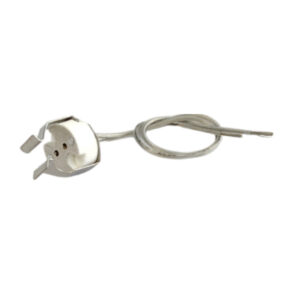 Portalámparas GU5.3 halógeno pinza + 15cm cable teflón
