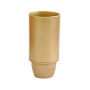 Portalámparas E14 liso oro lúcido pintado termoplástico