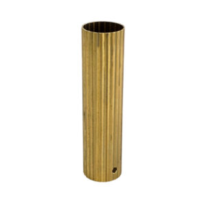 Tubo rayado Ø25x100mm taladro Ø4mm a 7mm latón