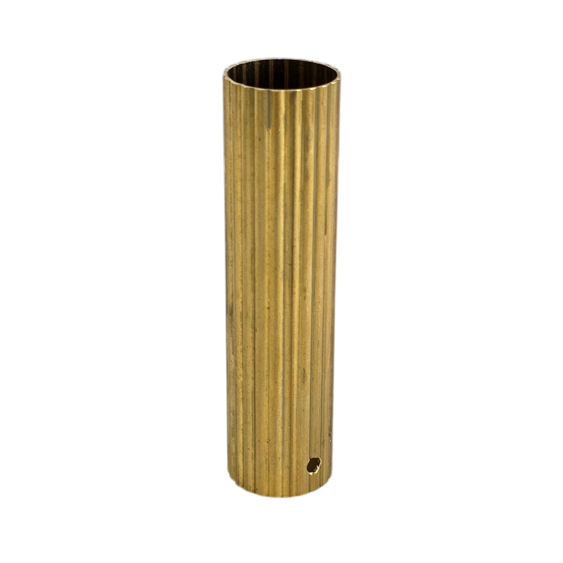 Tubo rayado Ø25x100mm taladro Ø4mm a 7mm latón
