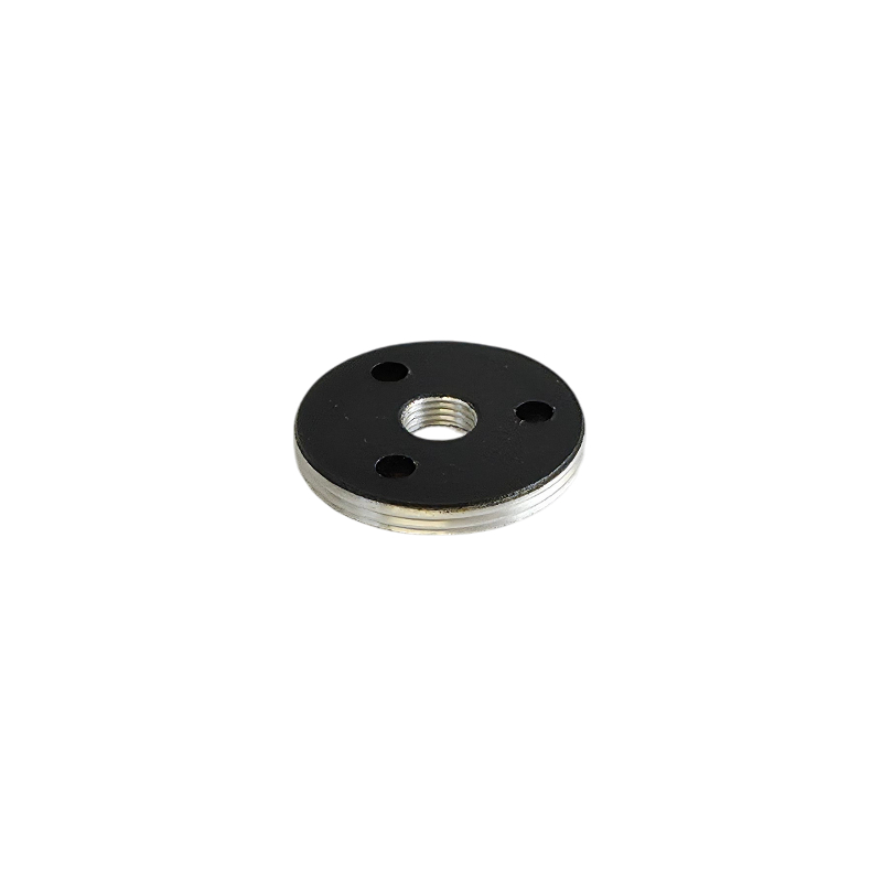 Tapa roscada Ø36x5mm M10/100 3 taladros Ø5mm negro texturado