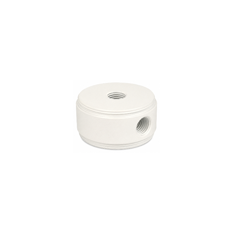 Tapa roscada Ø40x25x2mm enclavaje lateral 12.3 M10/100 (T) blanco roto