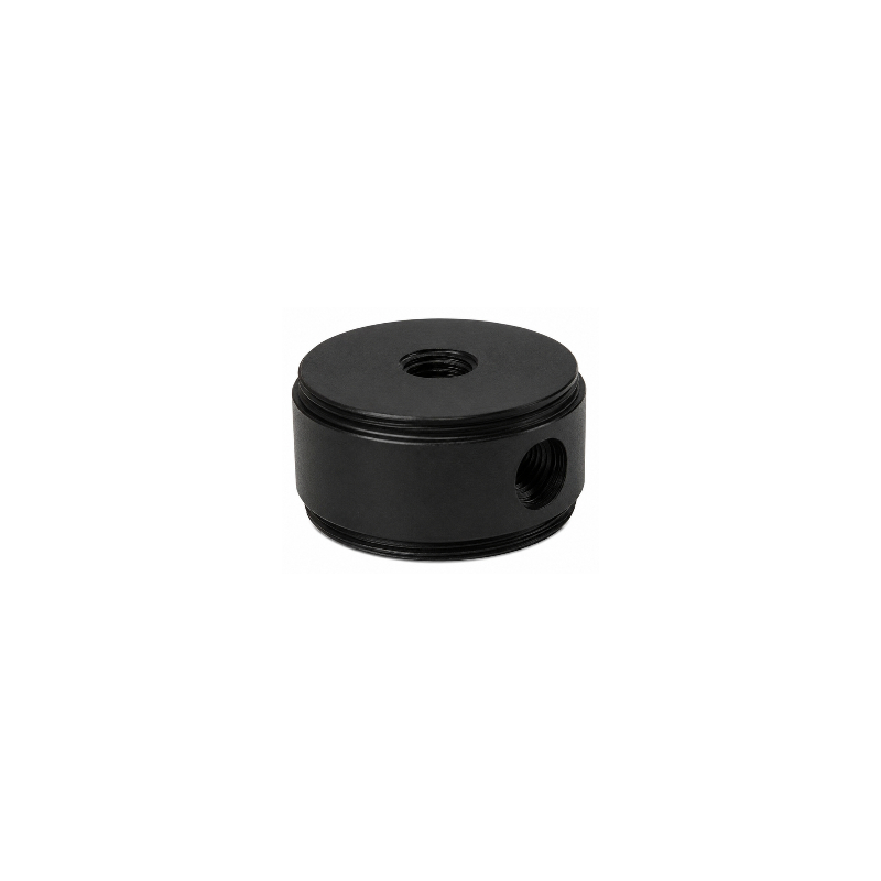 Tapa roscada Ø40x25x2mm enclavaje lateral 12.3 M10/100 (T) negro texturado