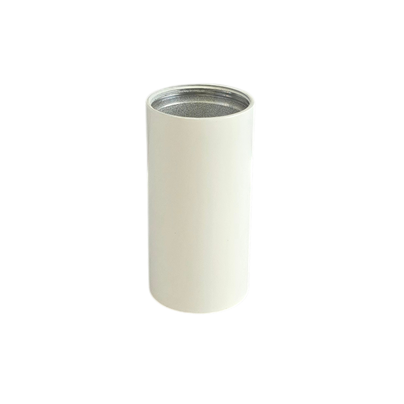Tubo Ø40x80mm pared 2mm roscado blanco roto